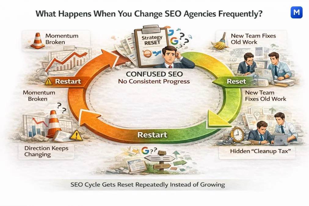 changing seo agencies frequently causes reset cycle and lost growth