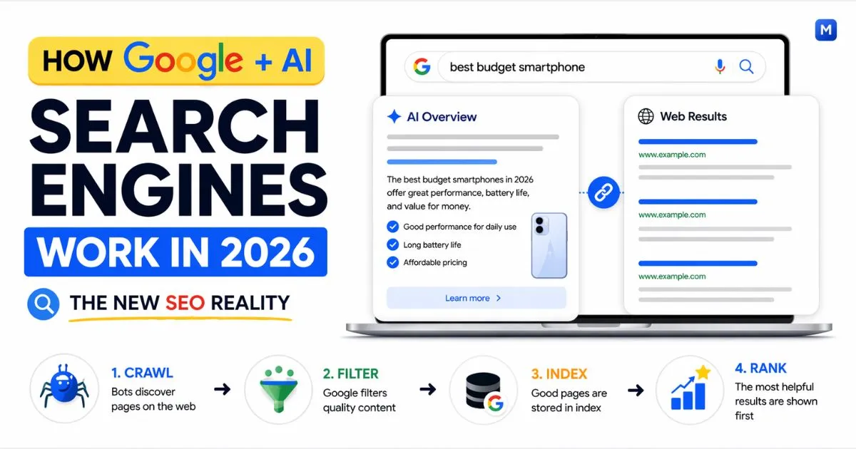 How Search Engines Work in 2026 (Google + AI Explained)