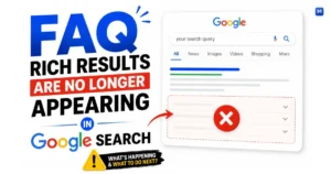 FAQ rich results no longer appearing in Google Search results