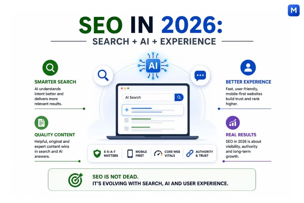 SEO in 2026 AI search and user experience future concept