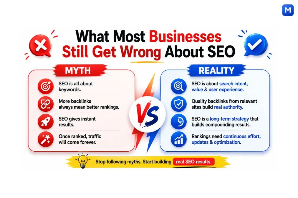 SEO myths vs reality comparison