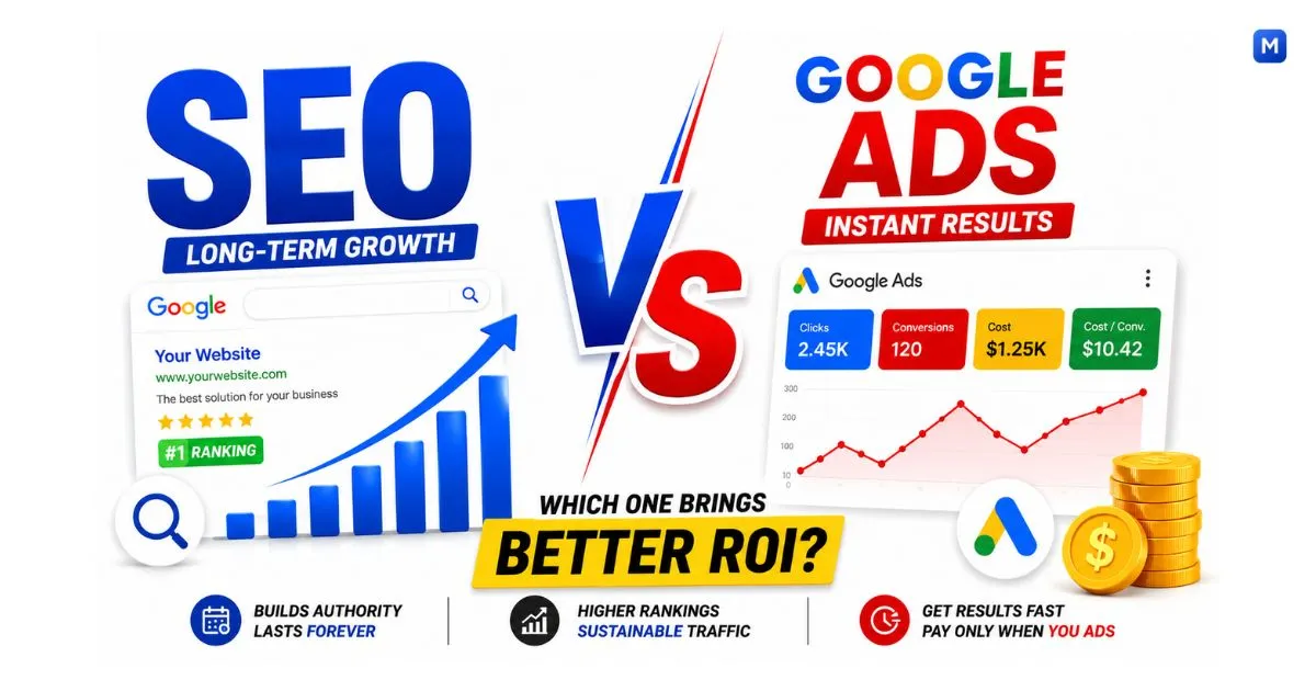 SEO vs Google Ads – Which One Brings Better ROI for Your Business?